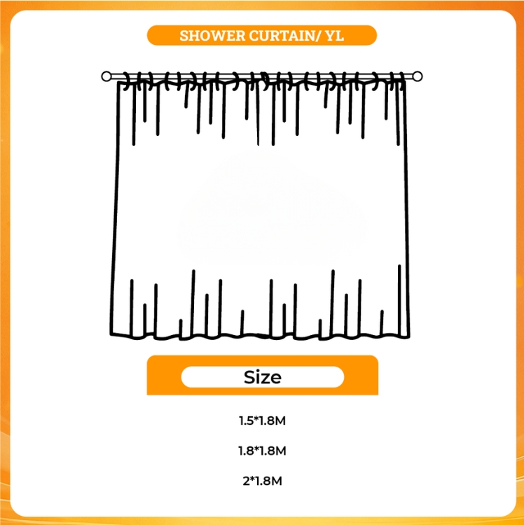 3D shower curtain - Sally Face Shop